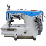 Máquina de Costura Industrial Galoneira Jack JK-W4 Completa com Mesa e Motor Direct Drive