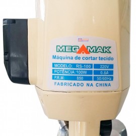 Maquina Para Cortar Tecidos Mega Mak RS-100 Disco De 4 Polegadas