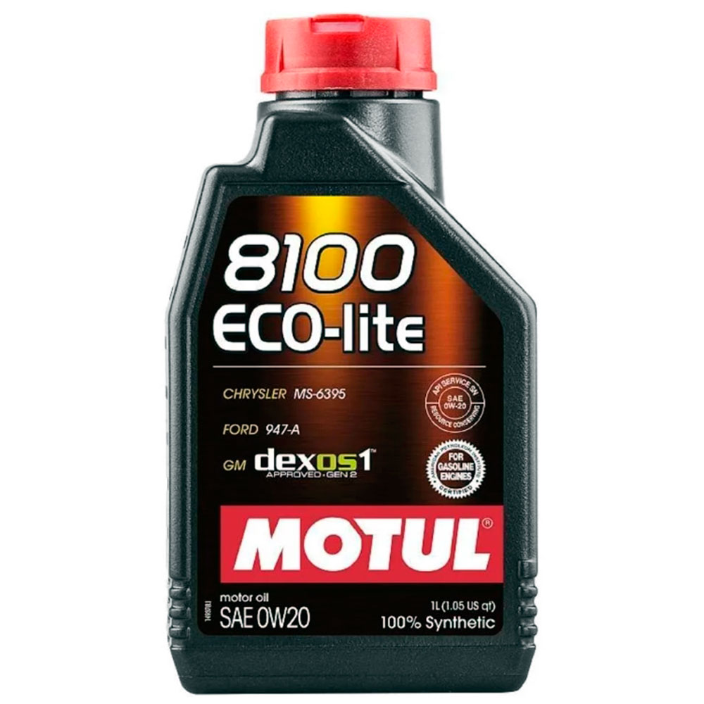 Óleo Motor Motul 8100 Eco-Lite 0W20 100% Sintético 1L